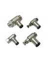 Bidirectional Brass flow regulators for cylinders & valves with polymer jont